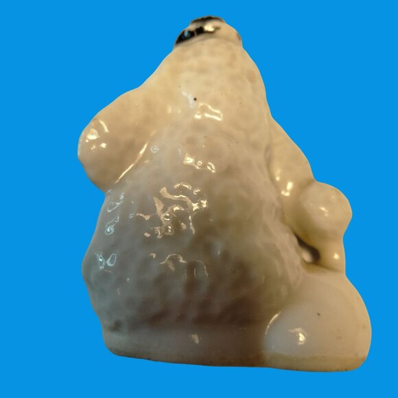 Vintage japan White Poodle Ceramic Figurine Ugly MCM - Picture 2 of 9
